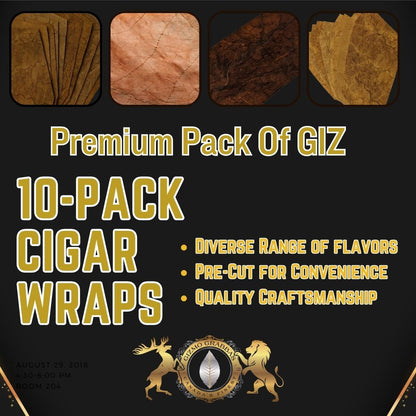 Gizmo Grabbas Premium Cigar Wraps: Variety, Convenience, and Quality in Every Pack