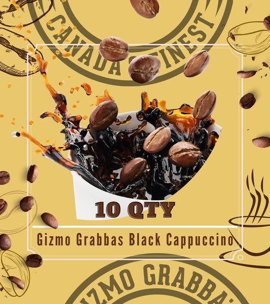 Black Cappuccino Gizmo Grabbas Pre-Cut Cigar Wraps 10-Pack | Top Cigar Wraps in Niagara Region
