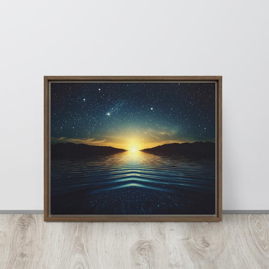 Abstract Constellation Art Print  Celestial Reflections Wall Decor 18×24/16×20 | Solvent Glossy Paper or Canvas Made in Canada