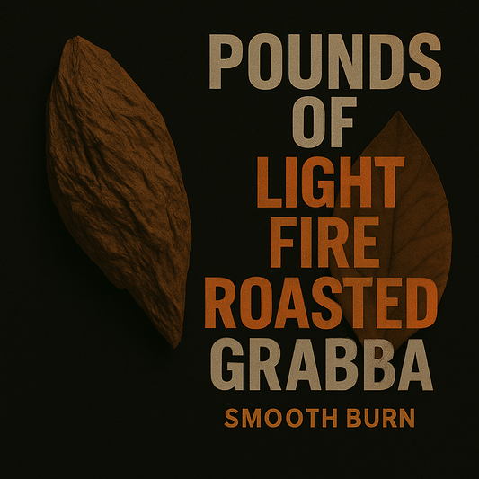 Light Fire‑Roasted Grabba Leaf — 1 LB Bulk Pack