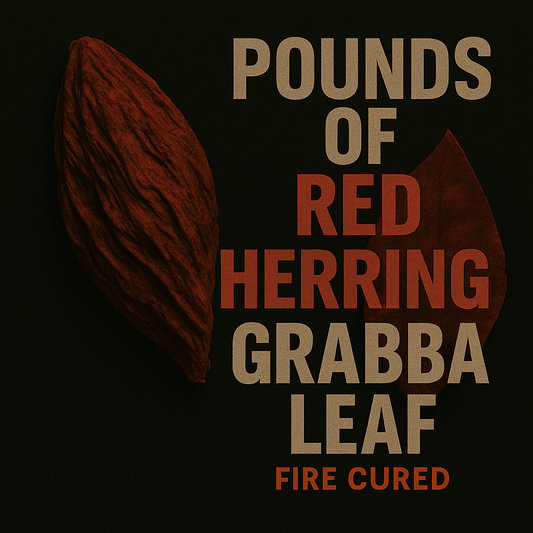 Red Herring Grabba Leaf — 1 LB Fire‑Cured Pack